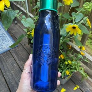 STARBUCKS GLASS WATER BOTTLE